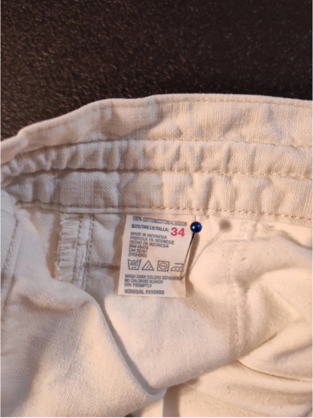 Men's Tommy Jeans Flat Front Shorts Waist 34 Beige